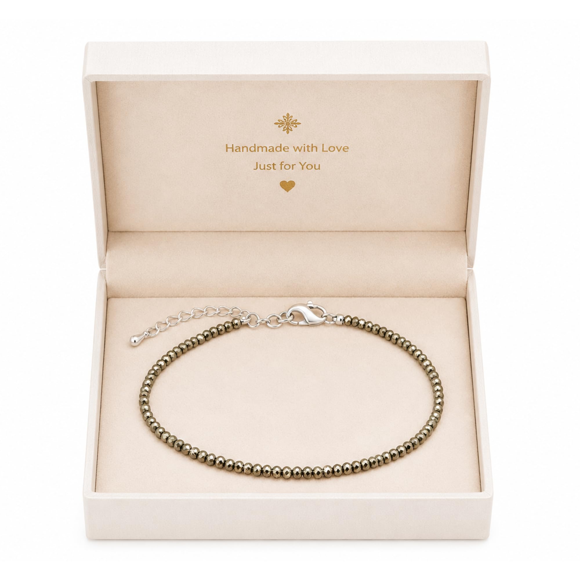 VEDIRAA Original Raw Pyrite Anklet for Women/Lab Certified Natural Healing Pyrite Stone/Adjustable Size/Spiritual Jewellery for Women/Gift for Woman & Girlfriend/Dhan Yog Anklet (Pack of 1)-image-13
