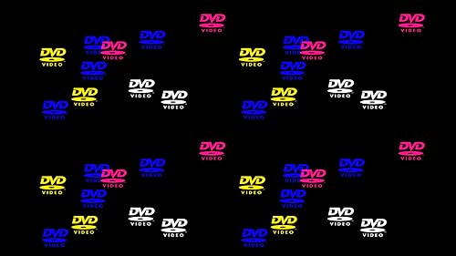 Bouncing DVD Logo Screensaver: Nostalgic Relaxation with High Definition Retro Entertainment, Custom