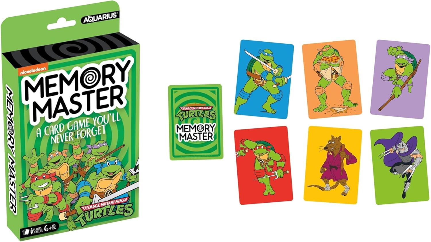 Aquarius Teenage Mutant Ninja Turtles Memory Master Card Game - Fun Family Party Game for Kids, Teens & Adults - Entertaining Game Night Gift - Officially Licensed TMNT Merchandise