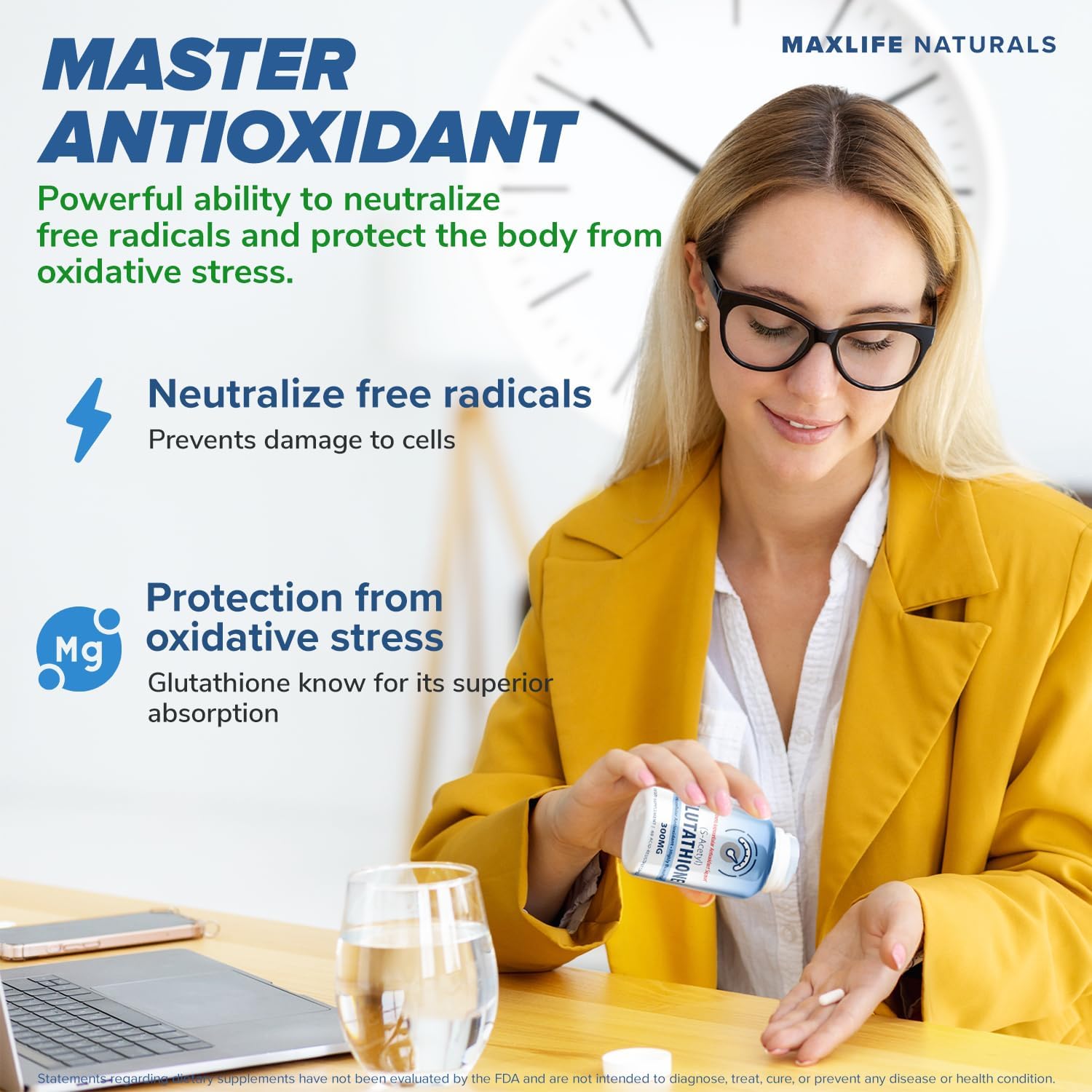 S-Acetyl L-Glutathione 300mg – 60 Acid-Resistant Capsules, High Bioavailability S Acetyl Glutathione Supplements for Liver & Skin Health, Supplement Antioxidant Support Capsules - Image 4