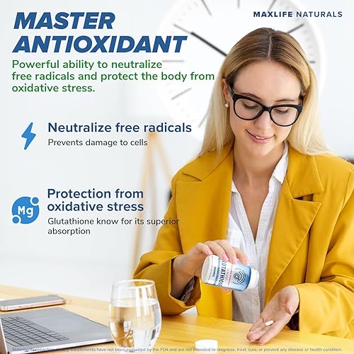 Miniatura 4 de S-acetil L-glutatión 300mg - 60 cápsulas resistentes a los ácidos, alta biodisponibilidad S acetil glutatión suplementos para la salud del hígado y