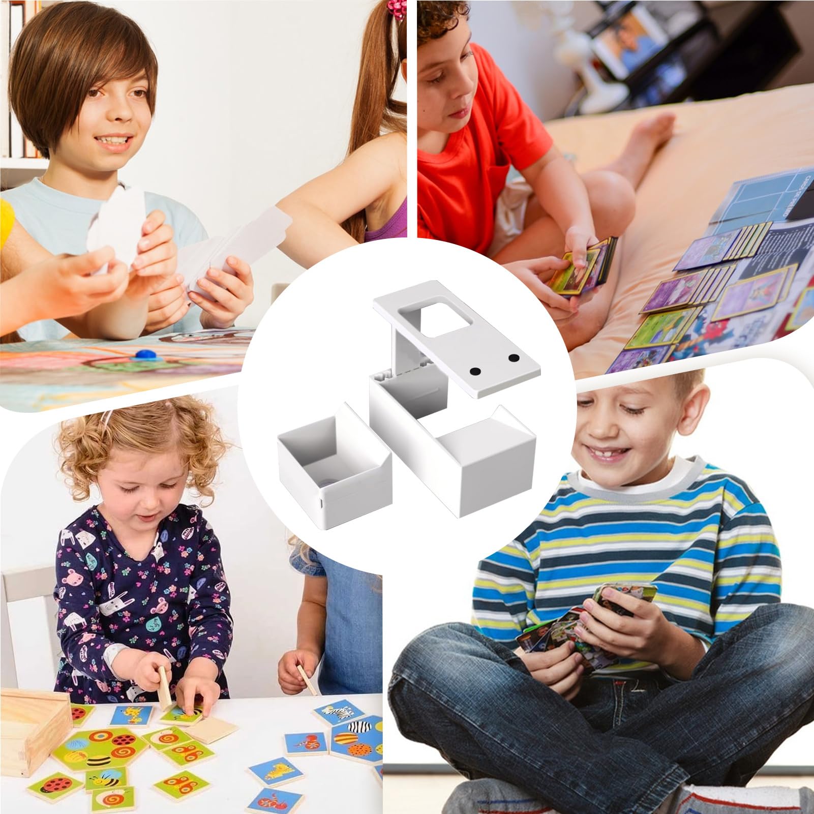 Supporto Per La Scansione Delle Carte Da Collezione Stampato In 3D Per | Portascanner Per Carte Di Dimensioni Standard Adatto A Serata Di Raduno Festa Casa Bambini Studenti Col