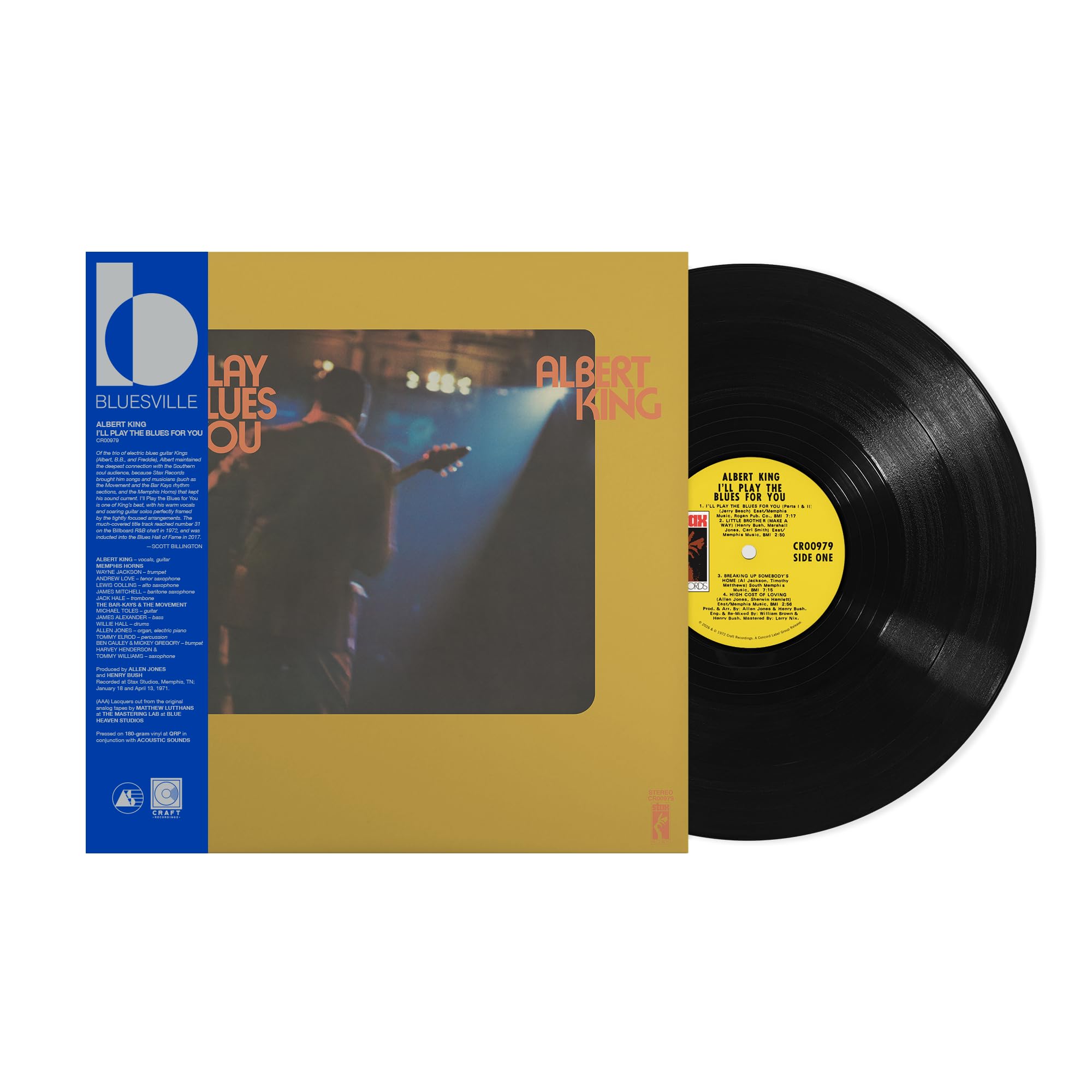 KING, Albert - I'll Play The Blues For You - 180 gram vinyl LP with obi-strip
