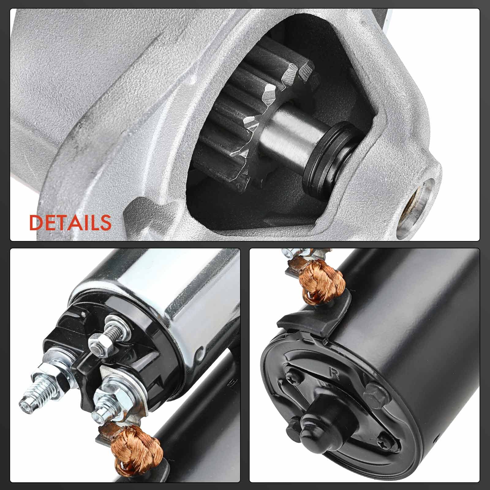 Frankberg Motor de arranque para automóvil 1,4 KW/12 V/12 dientes
