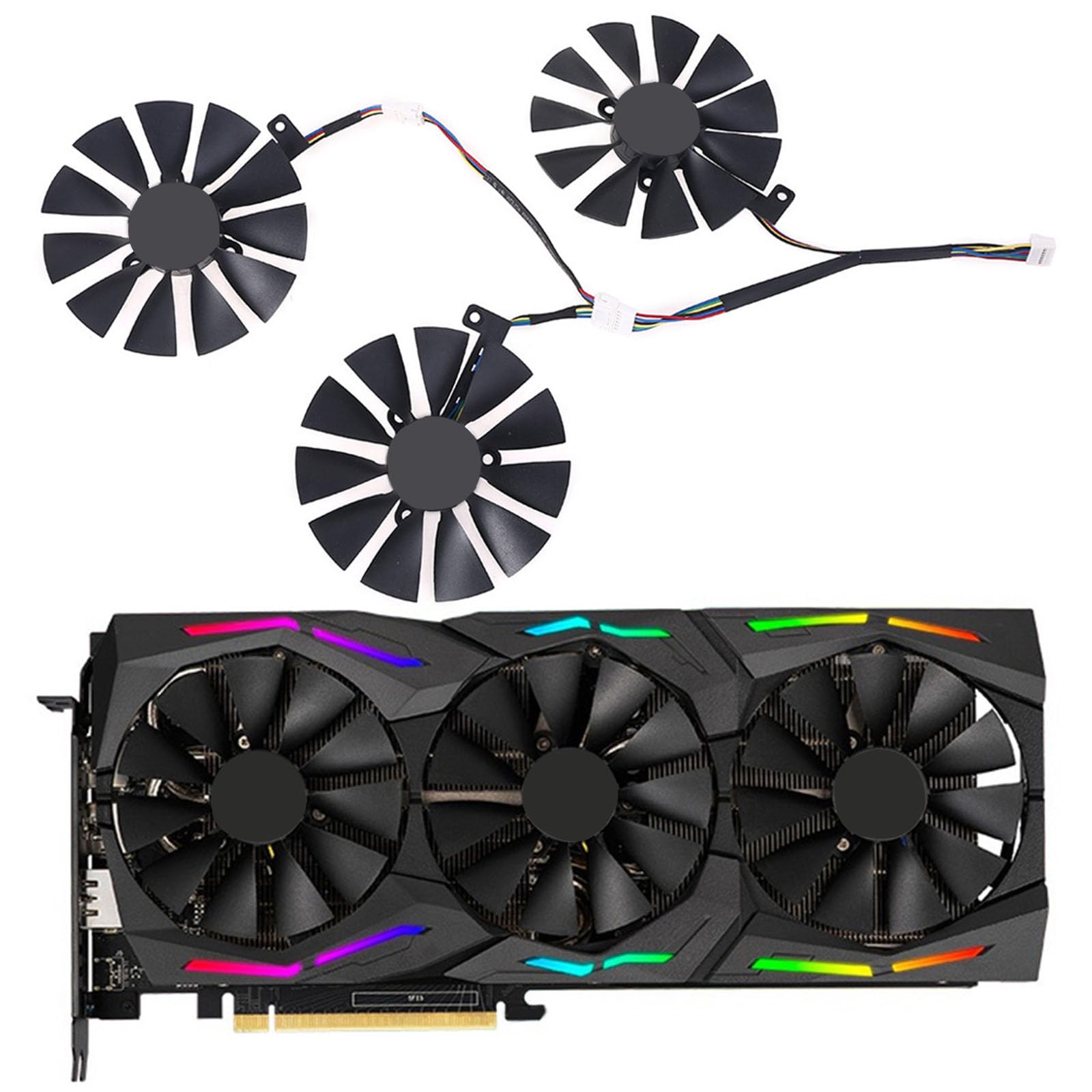 New 88mm T129215SH for 12V 0.30AMP GPU Cooling Fan for ROG-Strix- RTX2080ti 2080 RTX2070 RTX2060 Graphics Card FA