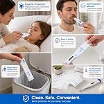 100PCS Disposable Thermometer Probe Covers, Universal Digital Thermometer Sleeves for Oral, Rectal and Underarm Use, Hygienic Thermometer Covers for Accurate and Safe Temperature Measurement