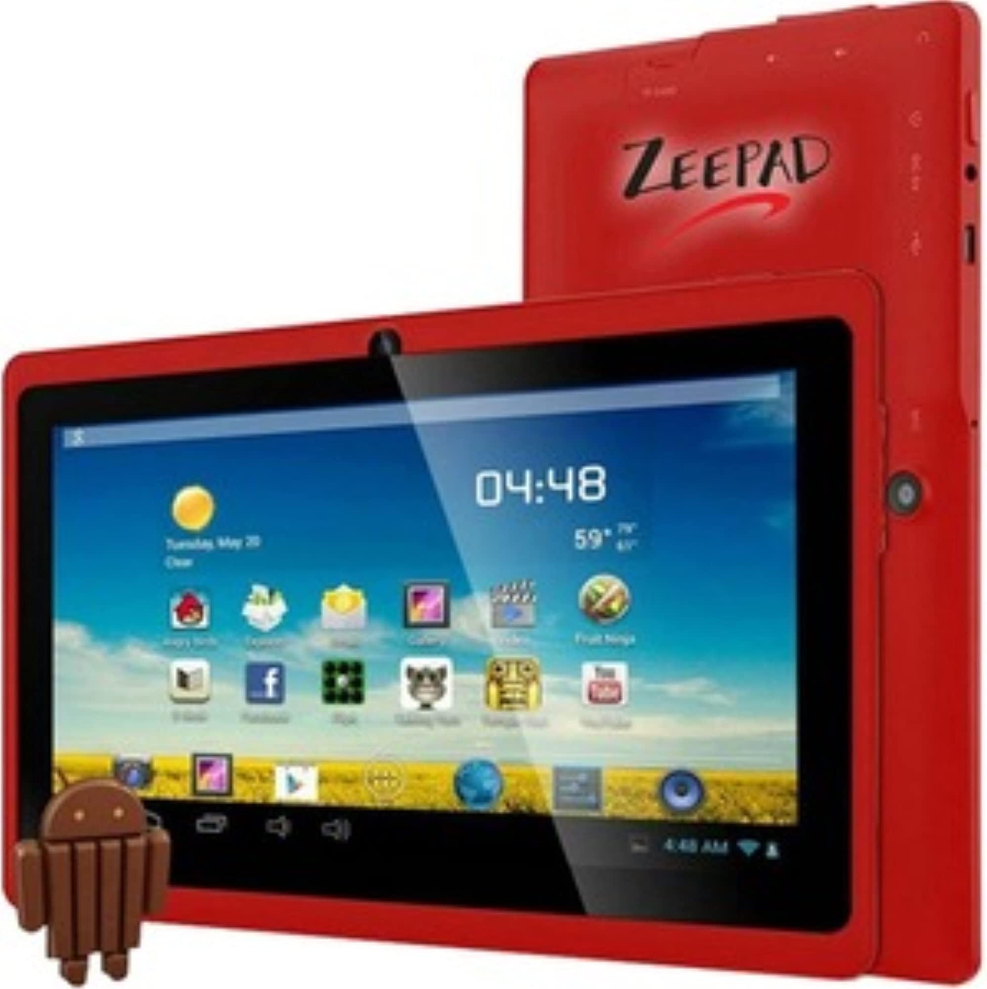 Zeepad 7DRK-Q-RED 7Drk-Q, 7" Android Tablet, 4 GB, Red