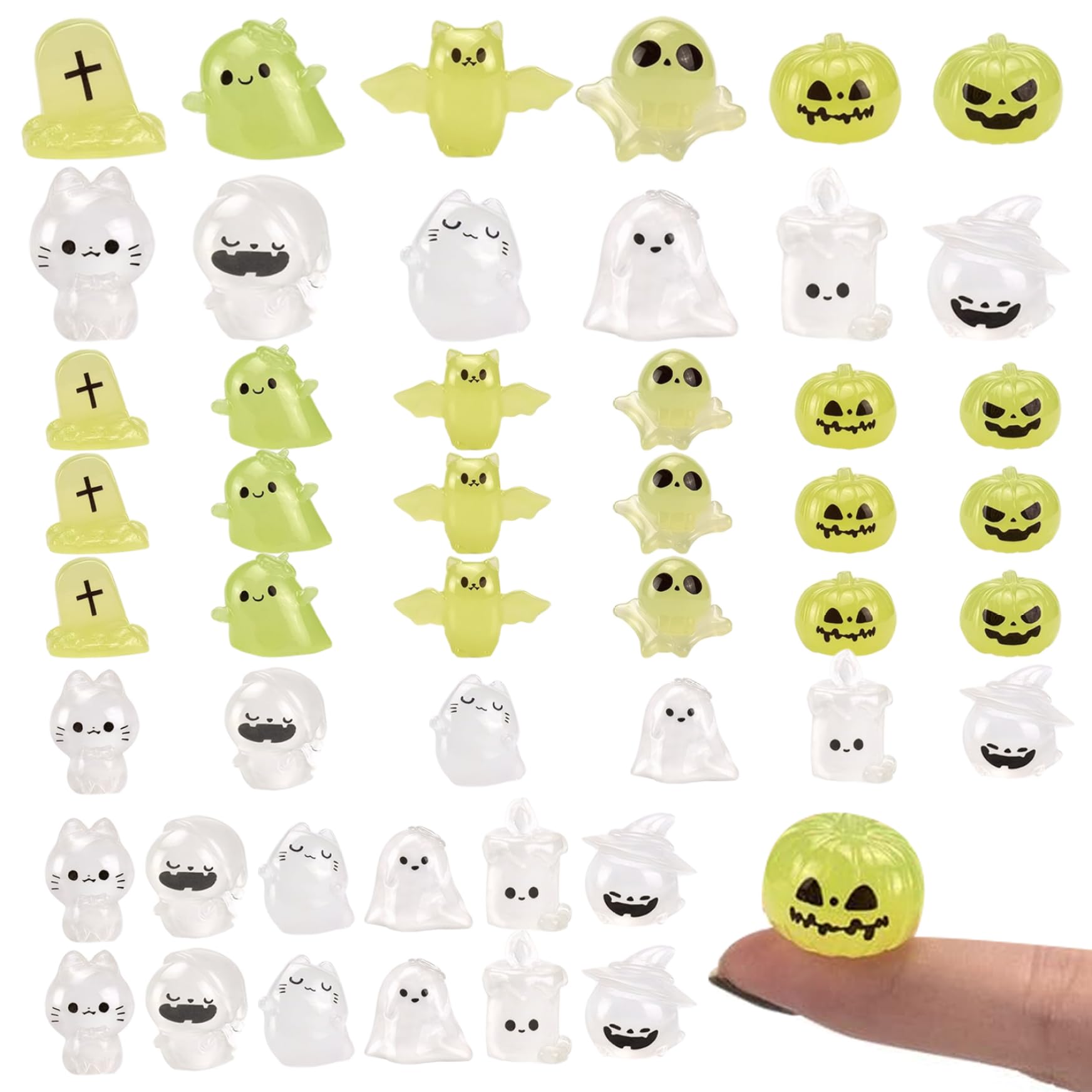 CNAFGBGG Halloween Decorations, 48PCS Luminous Minis.