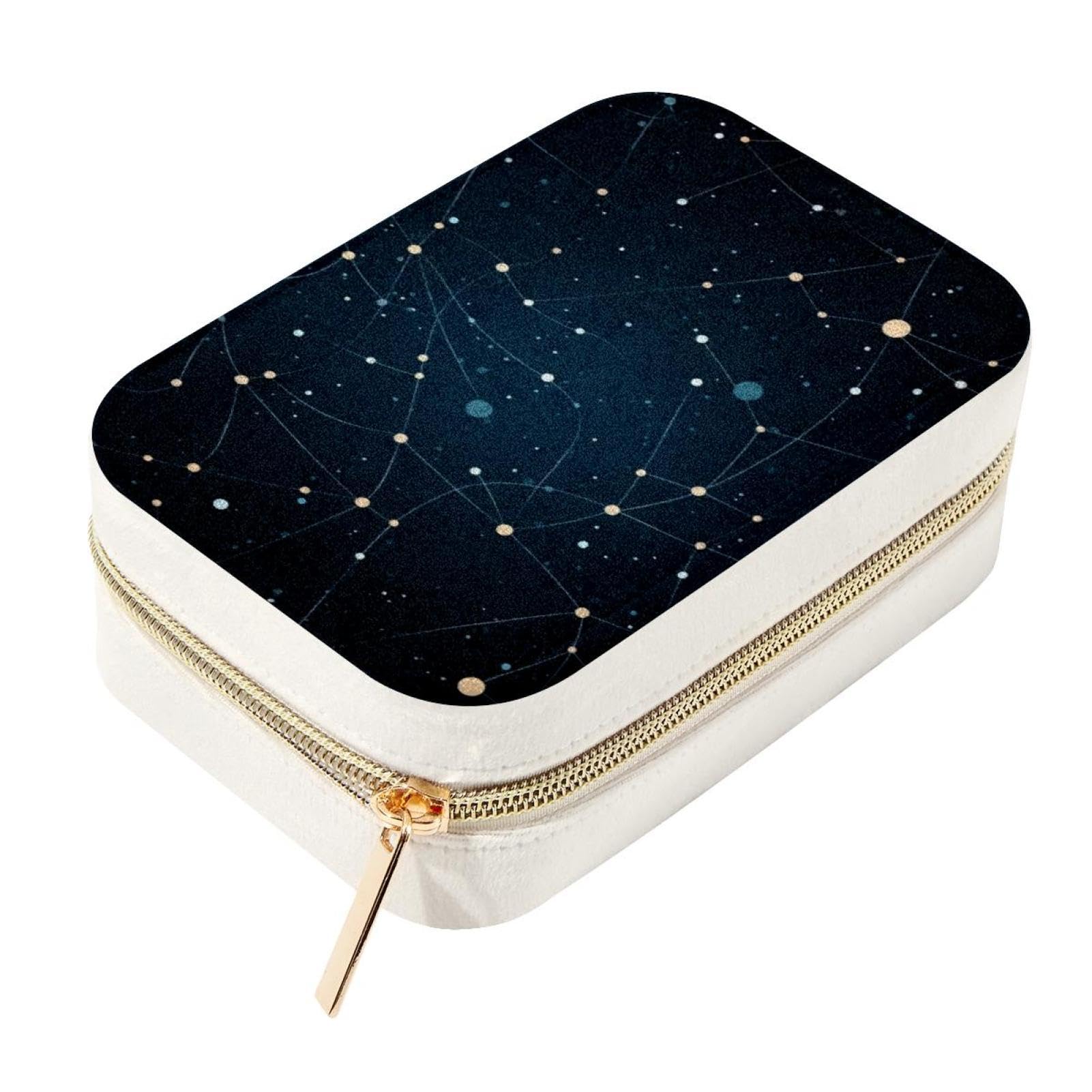 Boîte à bijoux de voyage velours Gémeaux le cadeau astro idéal pour femme