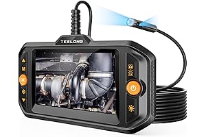 Dual Lens Endoscope Camera with Light for Automotive Inspection