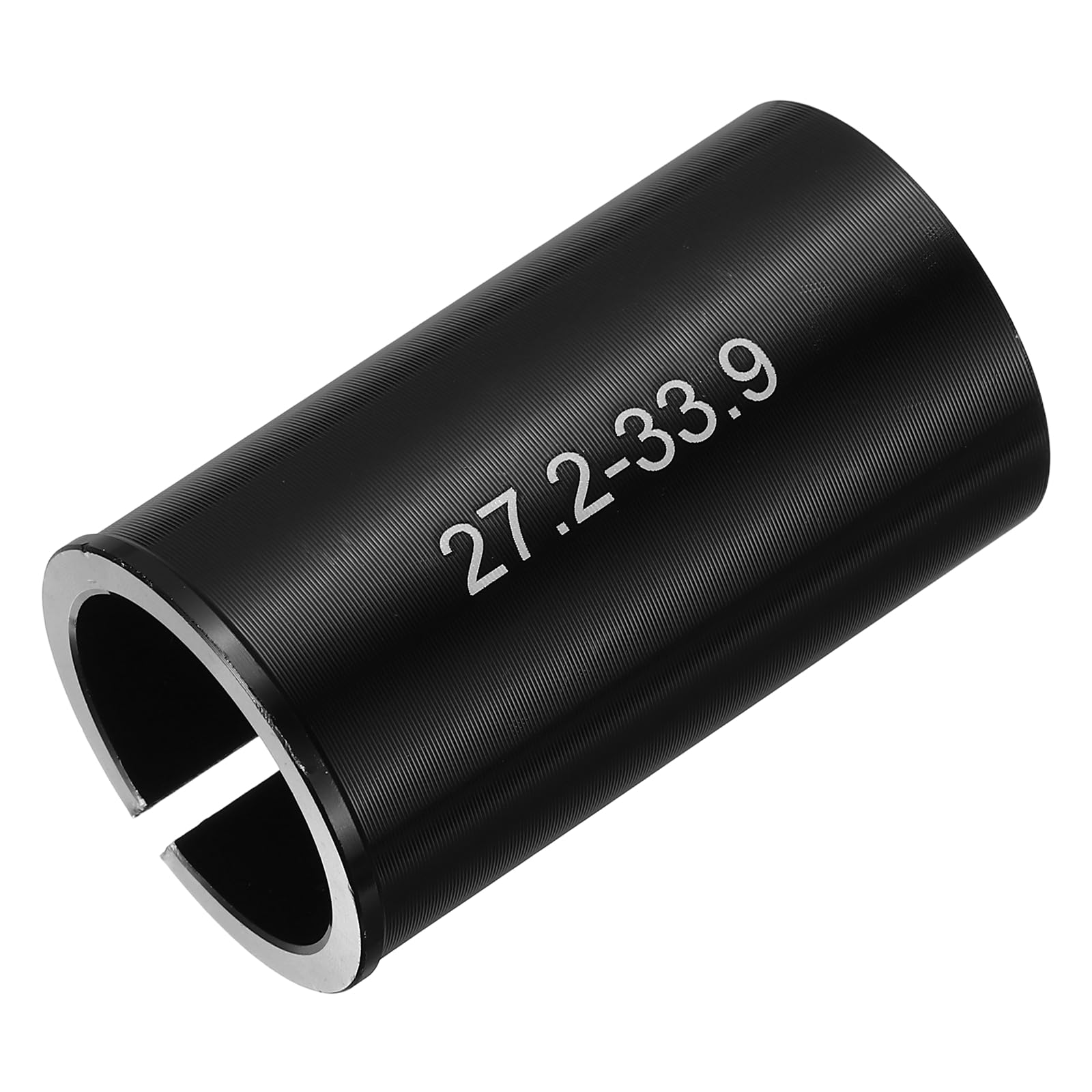 YELARXI Bicycle Seat Post Adapter Shim, 27.2 to 33.9 mm & Alloy & Black & 1 Pack Bike Seat Tube Seat Post-Fitting for (Outdoor/Mountain/Road/City Bike/Electric Bicycle)