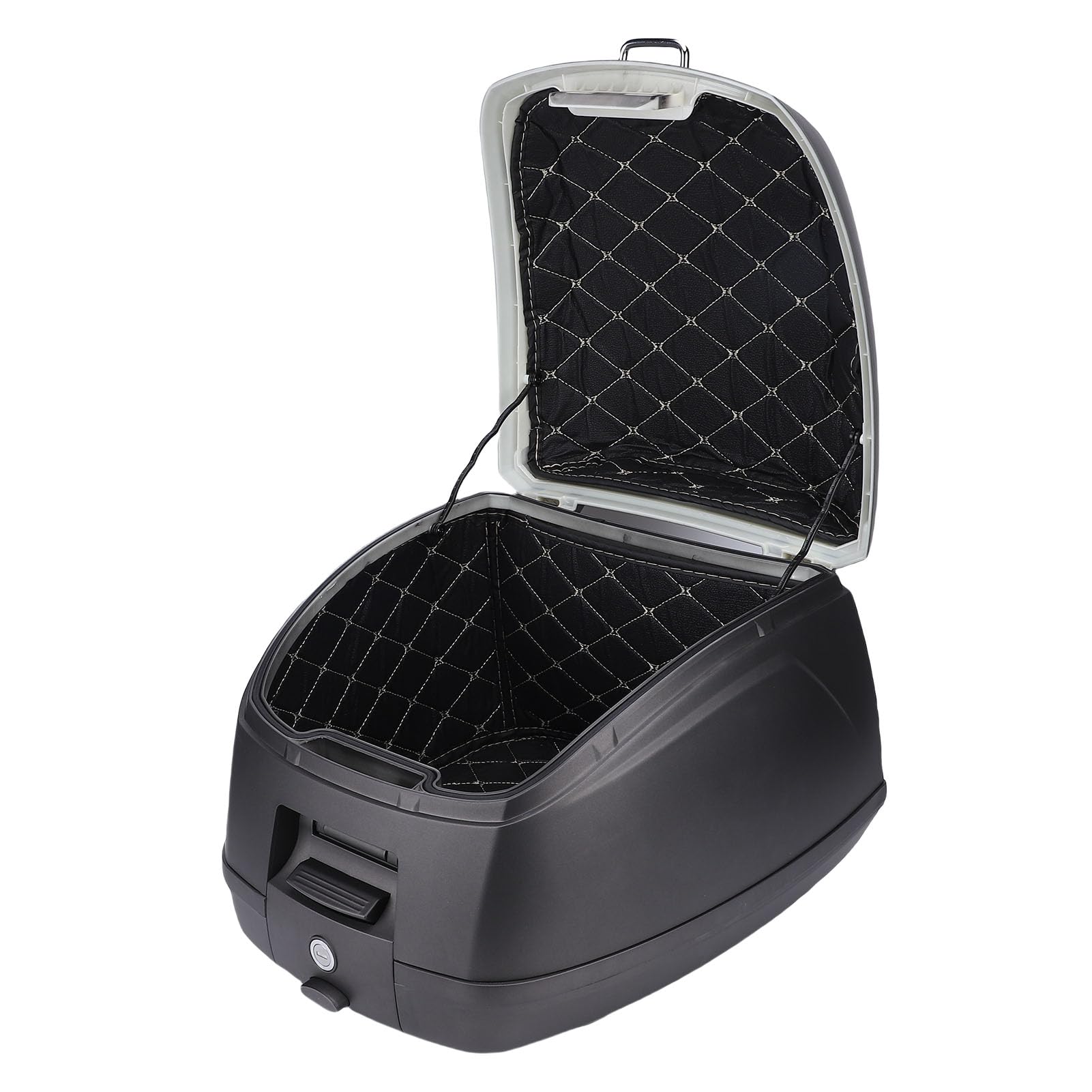 Luqeeg Coffre 2L, Étanche Coffre Arrière, Porte-Bagages avec Système Antivol, Sacoche pour Casque Porte-Bagages Arrière pour Gants Trottinettes Électriques (Grey)