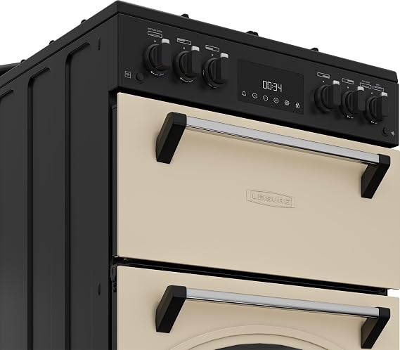 Leisure CLB60GCC 60cm Wide Classic Range Style Gas Cooker - Cream - A+ Rated, H90 x W60 x D60 (cm)