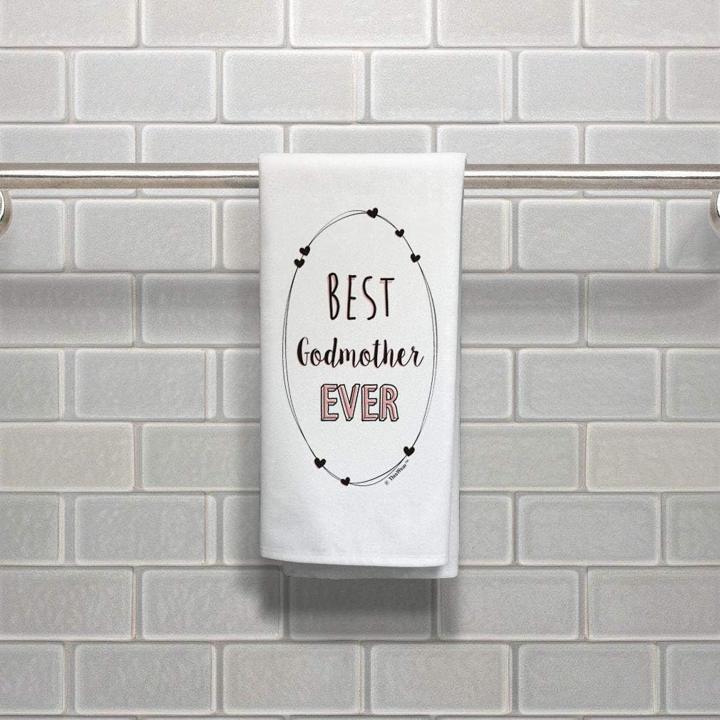 Godmother Presents Best Godmother Ever Godchild Godmother Baptism Gifts 2 Pack Kitchen Tea Towels White