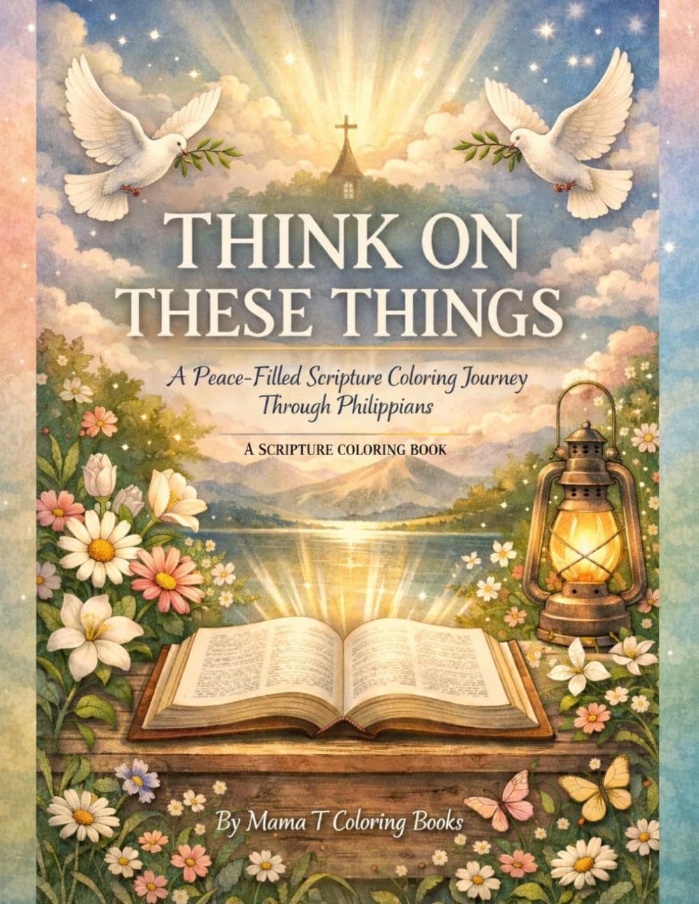 Think on These Things Coloring Book: A Peace Filled Scripture Coloring Journey Through Philippians: A Scripture Coloring Book Through Philippians for ... Coloring Series By Mama T Coloring Books)