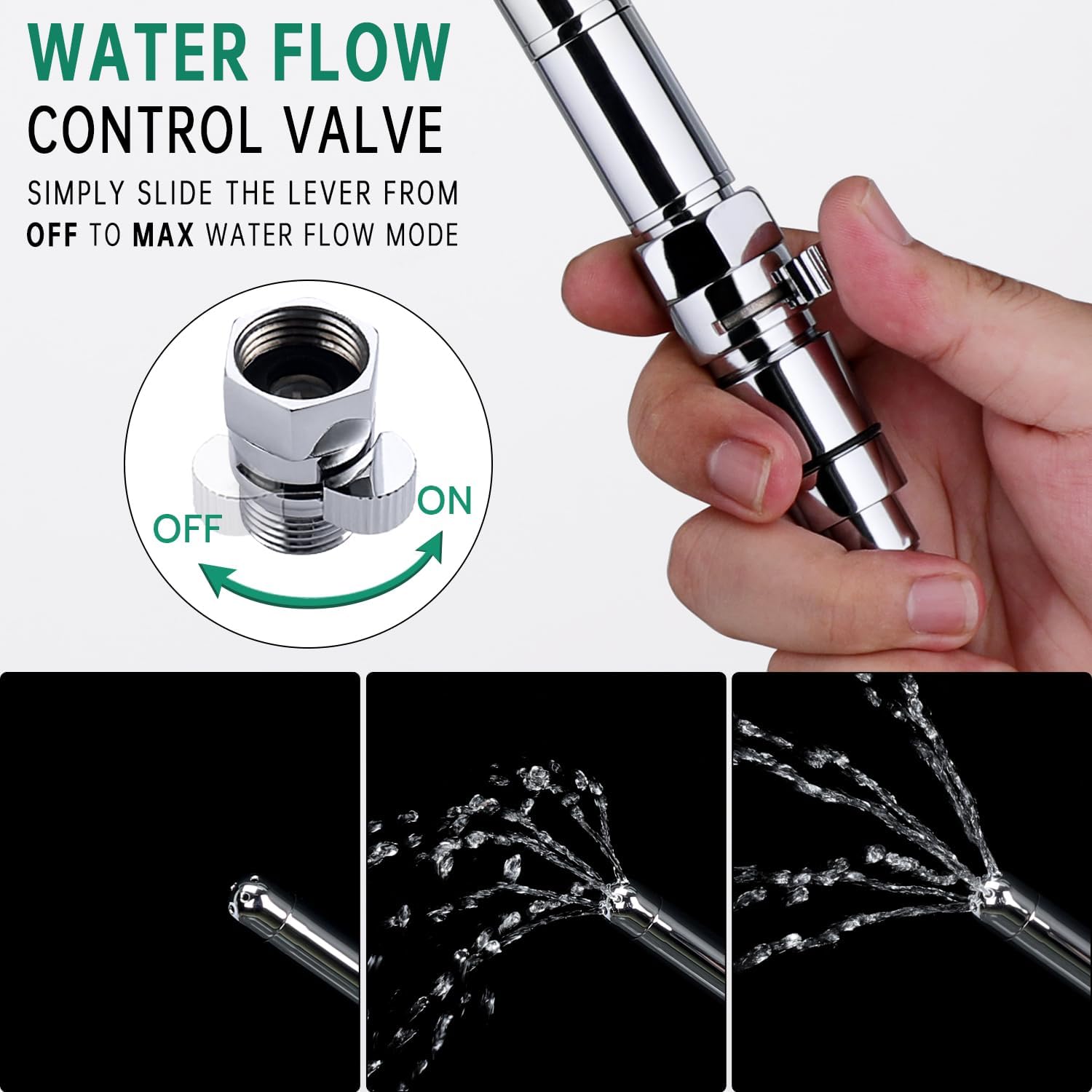 Filtered Shower Enema Kit with Water Control Valve, Diverter, 100 Inches Hose, and Cotton Filter Stick for Filtering Impurities, Shower Douche for Men and Women