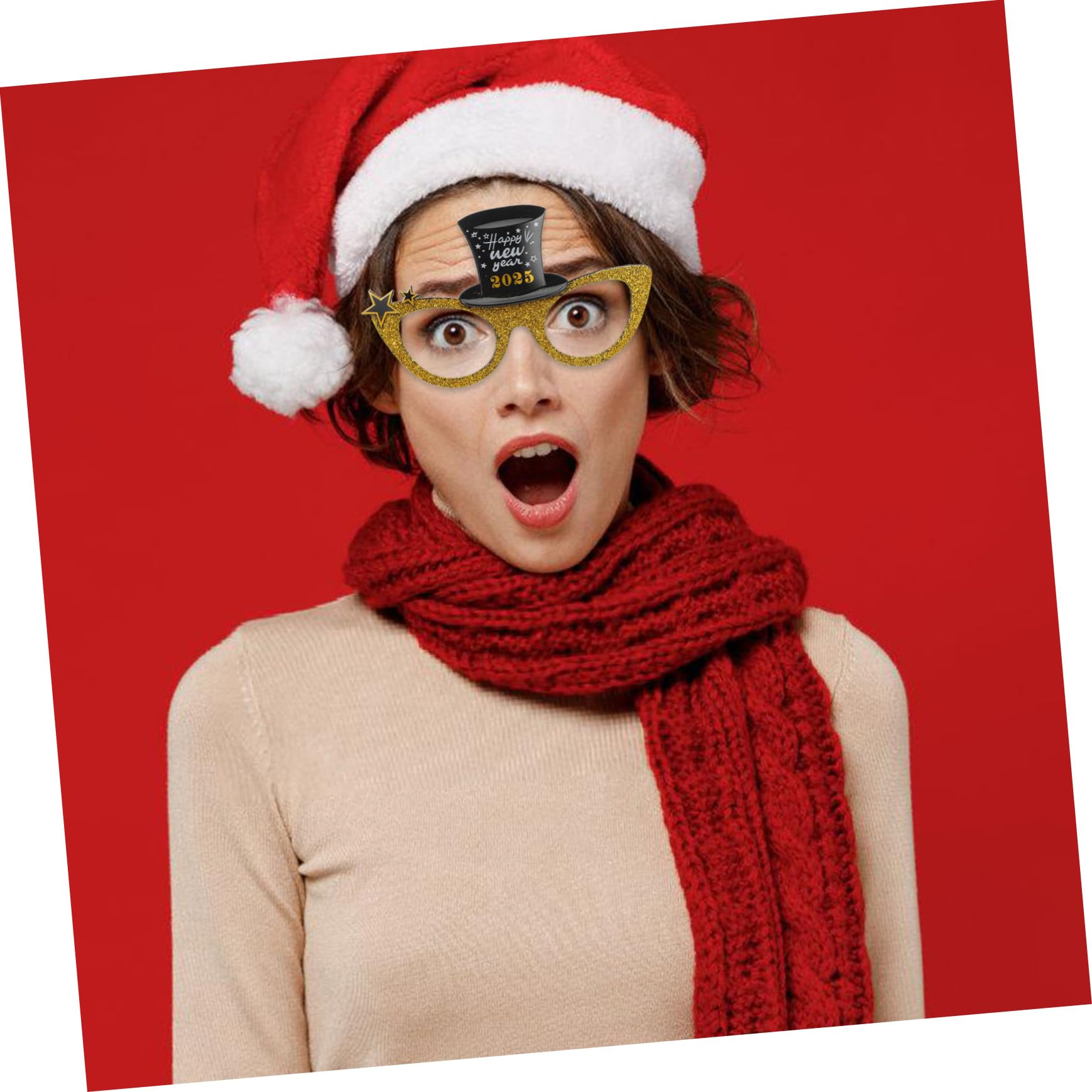 STOBAZA 12stücke Neujahrsfeier Brillen Lustige Partybrille Aus Pc Bunte Dekorationsbrille Für Fotos Und Feiern Wiederverwendbar Leicht Für Festivals Und Veranstaltungen