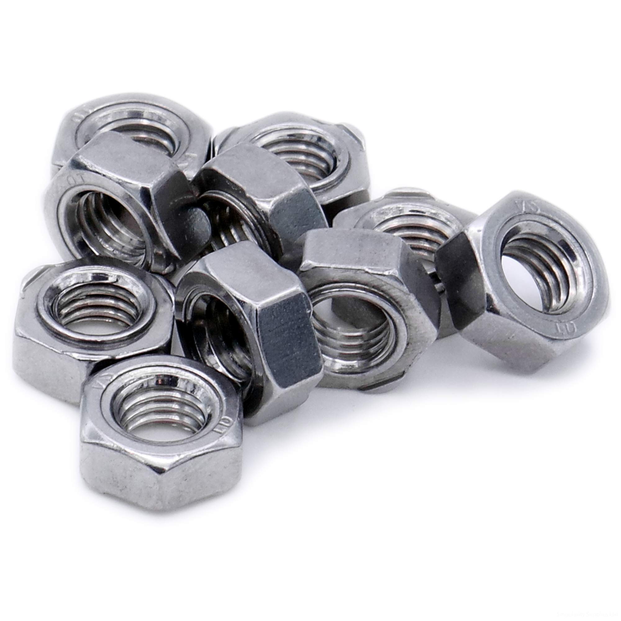 Singularity Supplies M4 (4Mm) Weld Nut (Hex) - Stainless Steel (A2) (Pack Of 20)