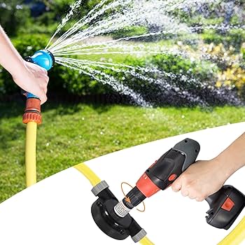 Electric Drill Pump Mini Hand Self-priming Liquid Transfer Pumps Outdoor Tools(With 7 Meter Pipe