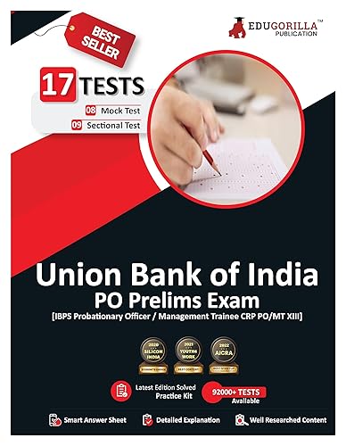 Union Bank of India PO Prelims (IBPS CRP PO/MT XIII) Book 2024 (English Edition) - 8 Full Length Mock Tests and 9 Sectional Tests (1100 Solved Questions) with Free Access to Online Tests