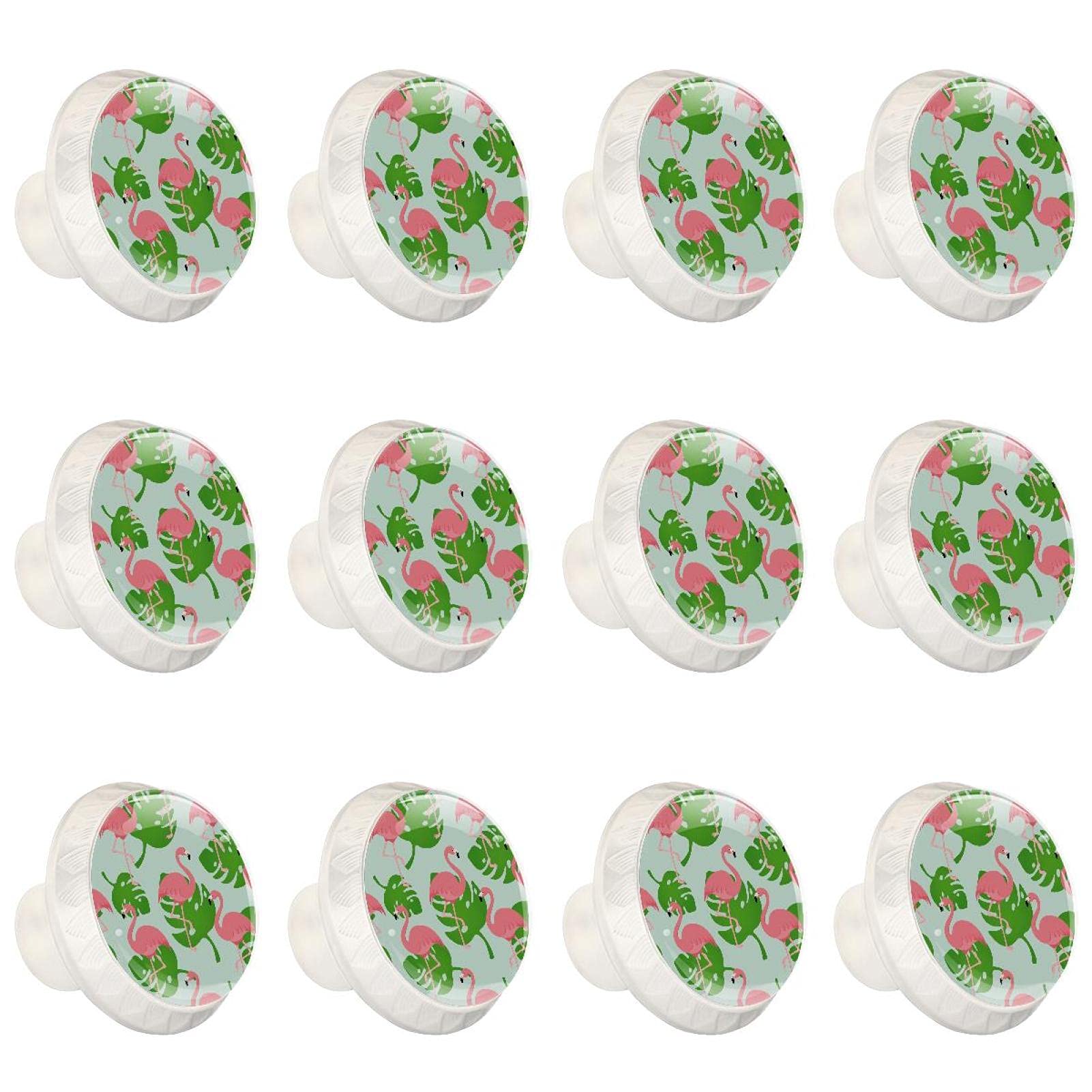 Poignées de tiroir en verre cristal boutons d'armoire de salle de bain lot de 12