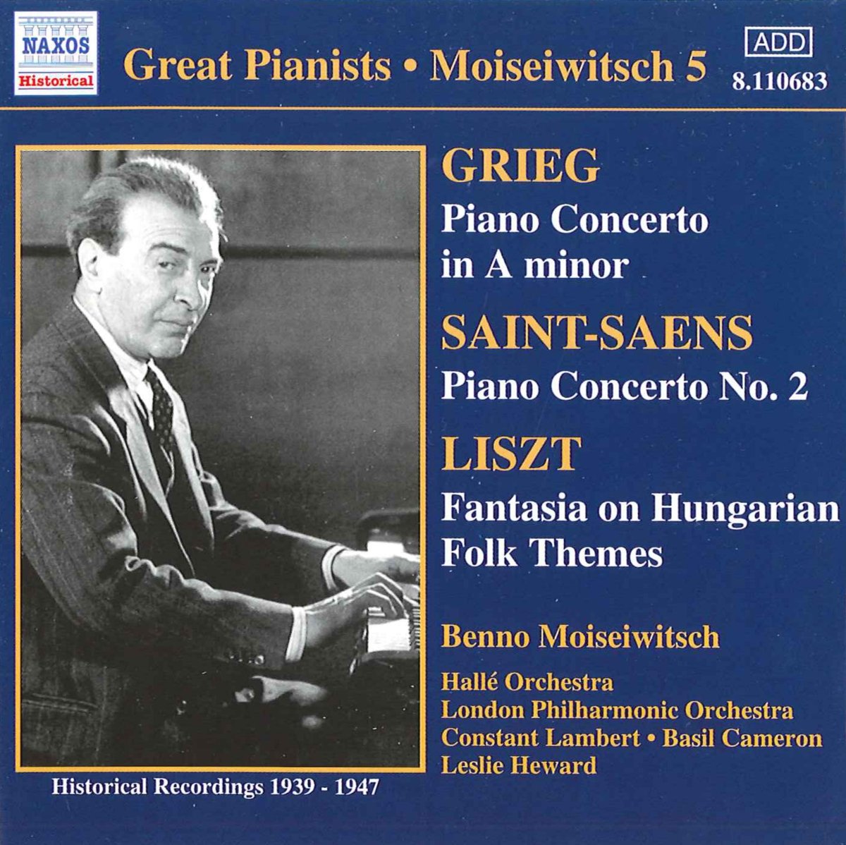 Grieg; Saint-Saëns-Piano Concertos