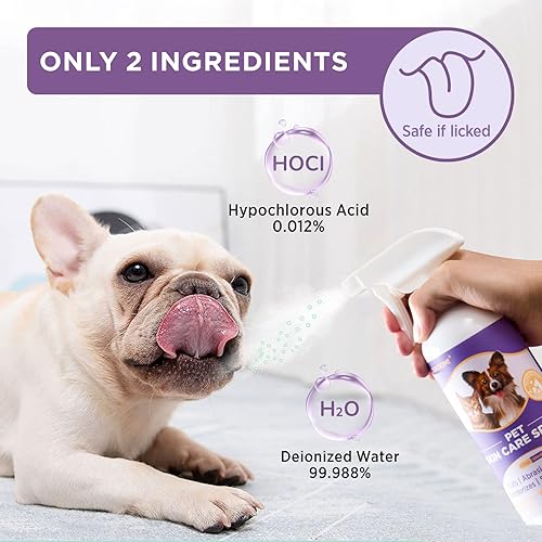 Miniatura 8 de HICC Groom! - Spray hipocloroso para aliviar la picazón, tratamiento de puntos calientes para perros y gatos, alivia la picazón en la piel seca,