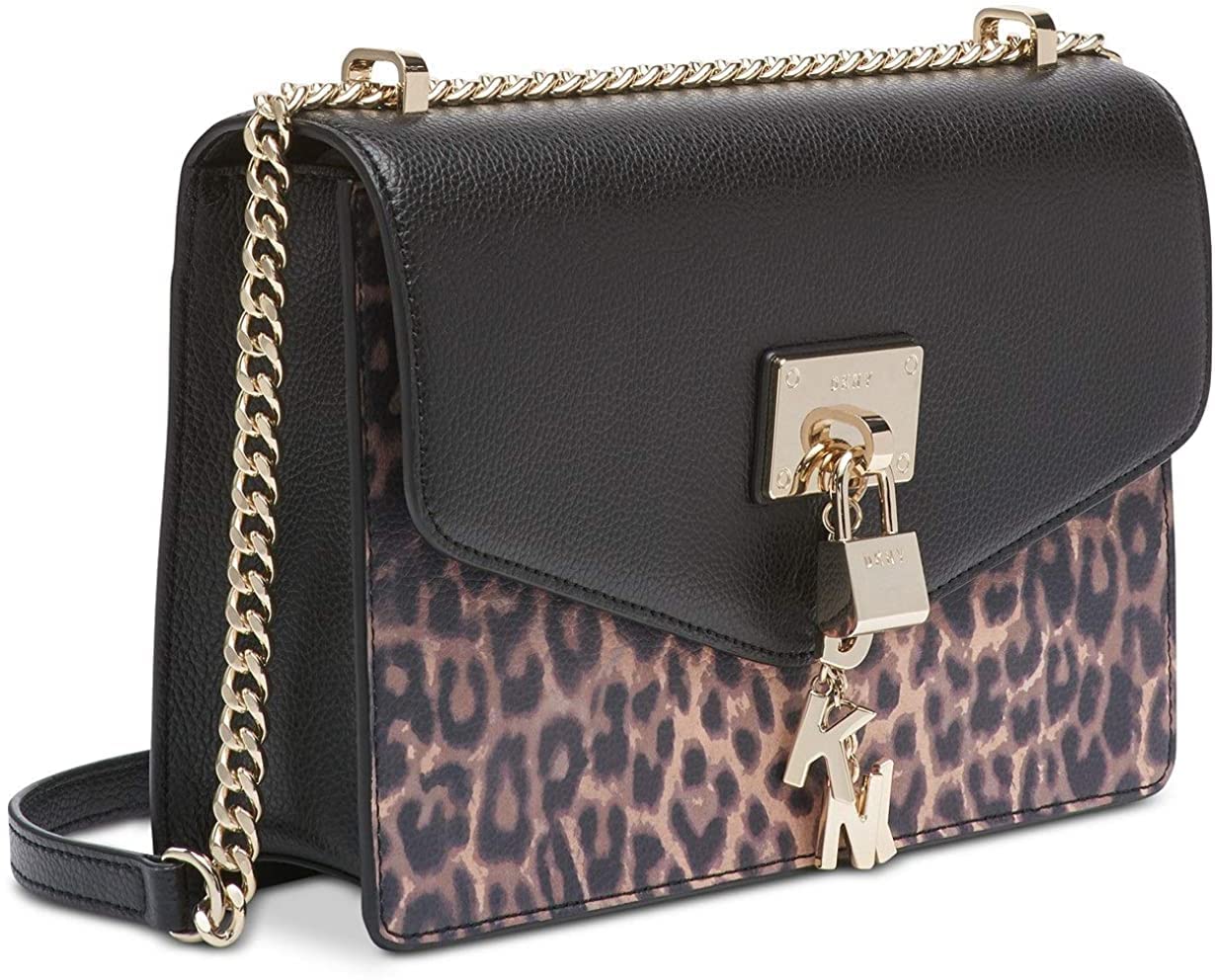 DKNY Elissa Large Leopard Shoulder Bag