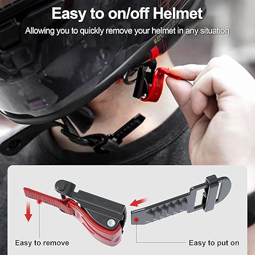 Miniatura 6 de Kit de hebilla de liberación rápida JAGASOL para casco de motocicleta, accesorios de metal para casco de motocicleta, correa para la barbilla de