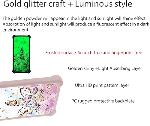 Miniatura 3 de JSF-JJS - Funda compatible con Celular Kalley Element 5+Plus con protector de pantalla de vidrio templado, policarbonato duro + silicona suave,