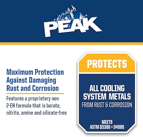 Miniatura 4 de PEAK Global Lifetime 5050 Anticongelante prediluido y refrigerante para todos los vehículos, 1 galón