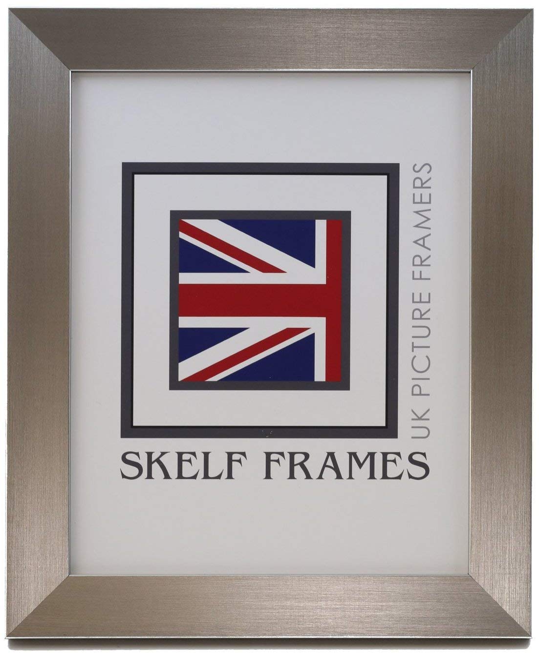 Skelf Frames Pewter A4 Picture Photo Frame In Brushed With Glass Hand Made In Yorkshire (Multiple Sizes)