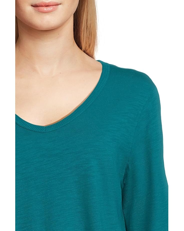 Elliott Lauren Garment Dye Tees - Long Sleeve V-Neck Knit Top - #4 of 5