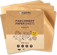 Vista 18 de Katbite 100 piezas de papel de envoltorio para sándwich, forros para cesta de alimentos de 12x12 pulgadas, papel de pergamino para hornear a prueba