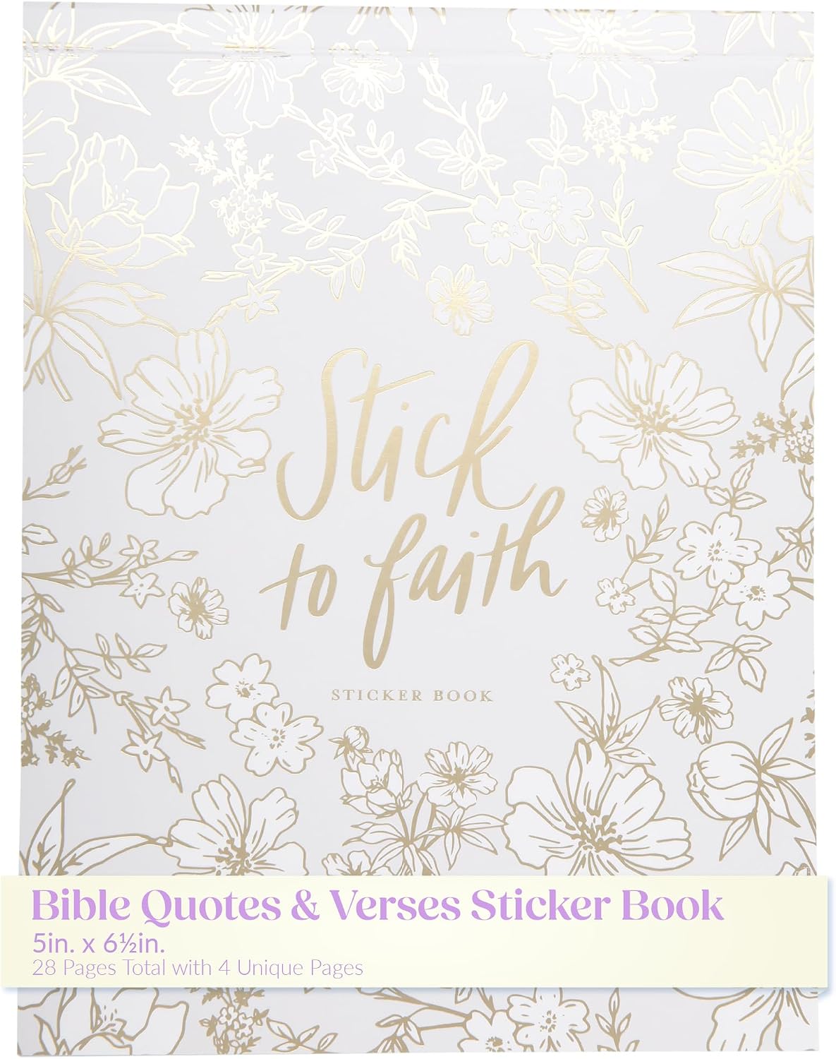 WORLD TRAVELER Eccolo Bible Quotes Sticker Book. 28 Pages of Inspirational and Prayer Themed Stickers