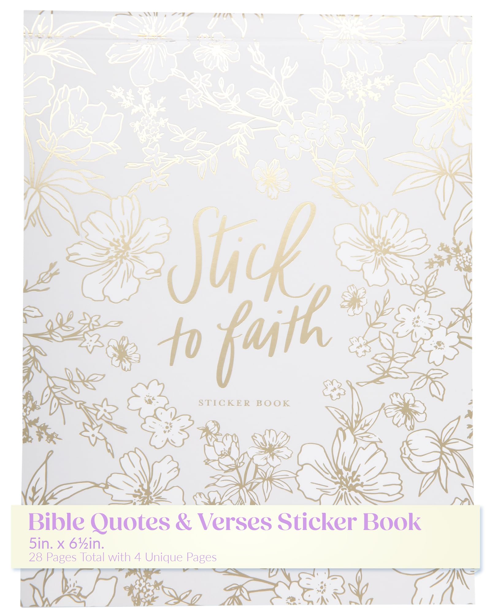 WORLD TRAVELER Eccolo Bible Quotes Sticker Book. 28 Pages of Inspirational and Prayer Themed Stickers