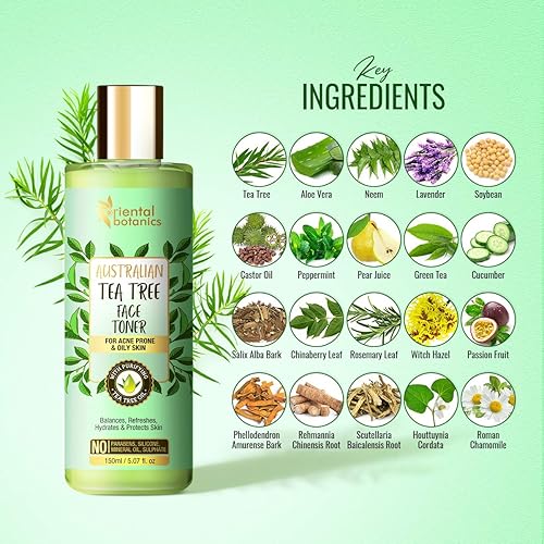 Miniatura 5 de Tónico facial de árbol de té australiano 5.1 fl oz  Sin SLS, alcohol y parabenos
