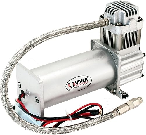 Miniatura 7 de Vixen Horns Kit de bocina de tren para camionescochesemi. Sistema completo a bordo compresor de aire de 200 psi, tanque de 5 galones, 3 trompetas.