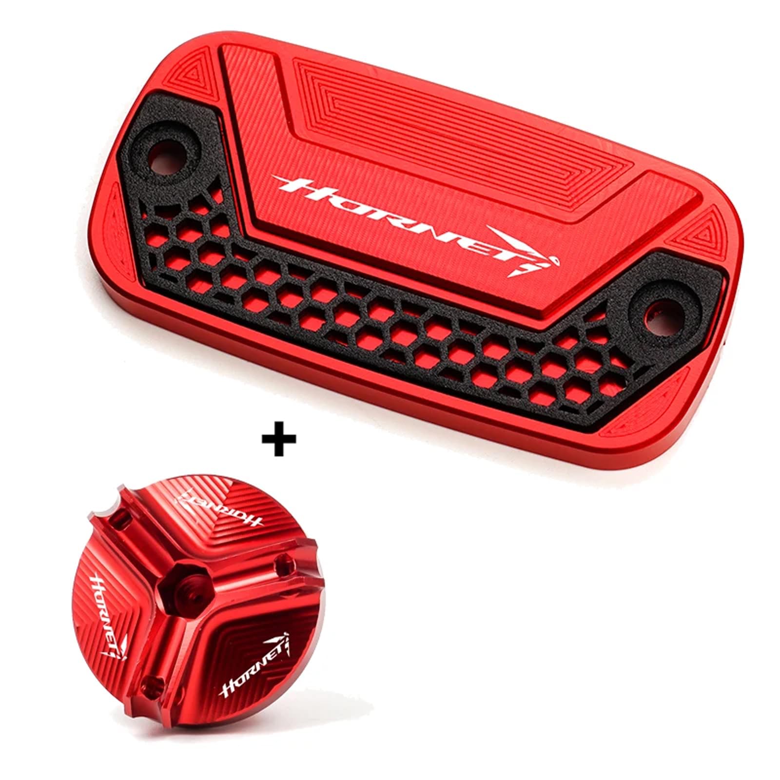 Tappo Serbatoio Olio Liquido Freno Anteriore Moto Accessori per HORNET CB750 CB 750 2023 2024 CB919 (Rosso)