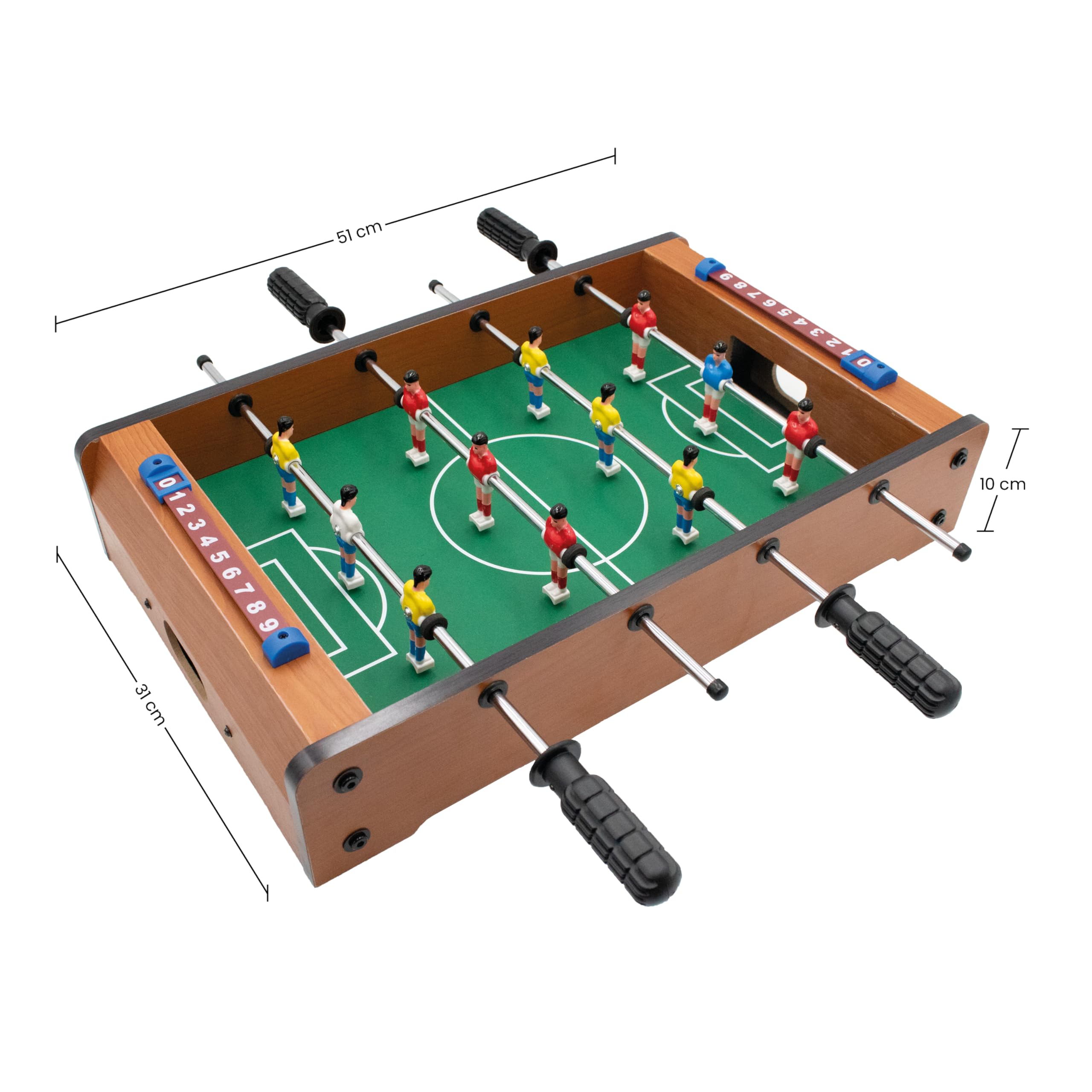 Kyto Piłkarzyki Stołowe, Kicker, Impreza dla Dzieci i Dorosłych, 70 x 35 cm lub 51 x 31 cm (51 x 31 cm)