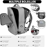 Travel Backpack, Waterproof Backpack, 35L, with USB Charging Port, 10 Shoe Pockets, Ideal for Airplane Travel