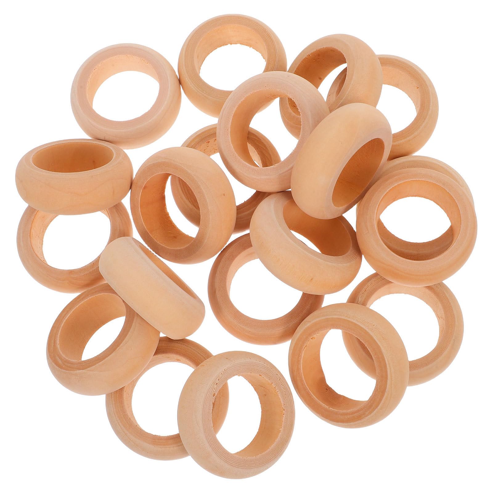 80 Piezas Servilleteros de Madera Rústicos Hechos a Mano para Mesa