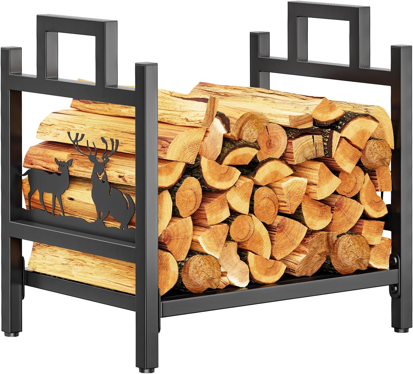 Amazon.com: ESOW Firewood Rack, Logs Holder for Outdoor Indoor ...