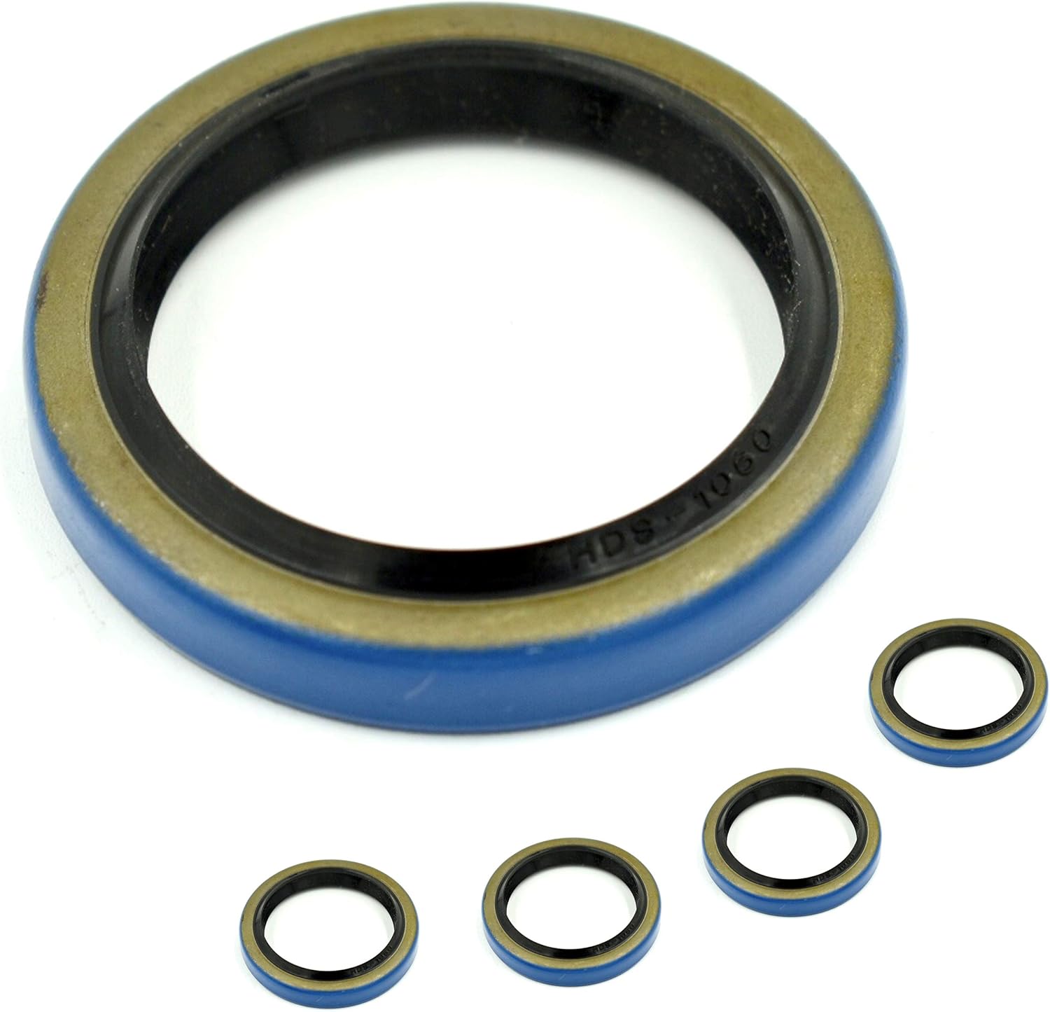 HD Switch 4 Pack Spring Loaded Double Lip Bearing Grease Seal Upgrade for 15192TB 10-60 010-060-00 AD2267EO 533409 1.5" id x 1.987" OD, Trailer Wheel Hub, 2000 LB Axle BT16 Spindle