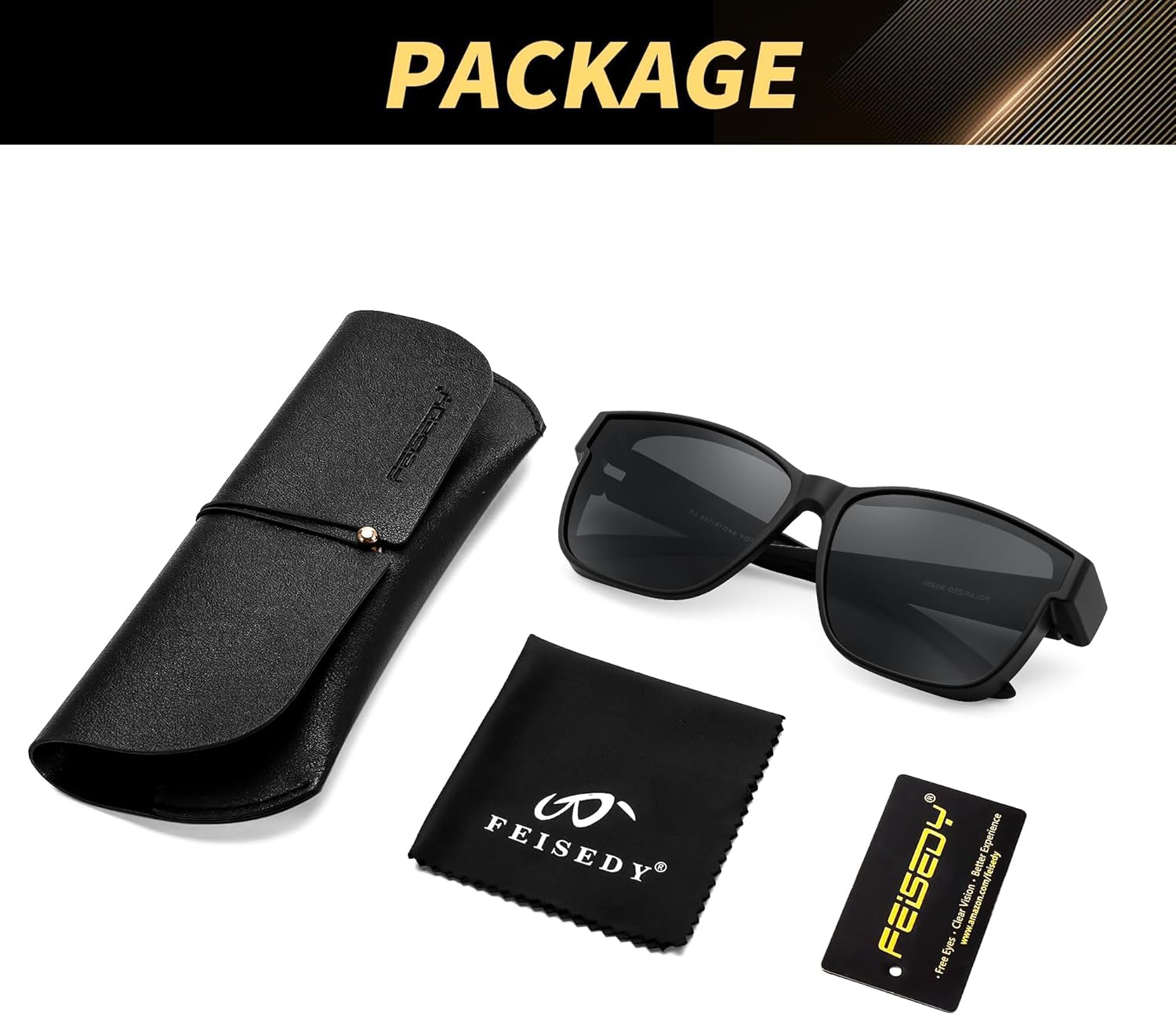 FEISEDY Polarized Sunglasses Fit Over Glasses Women, Fit over Glasses Sunglasses for Driving UV400 Protection B0250 - Image 6