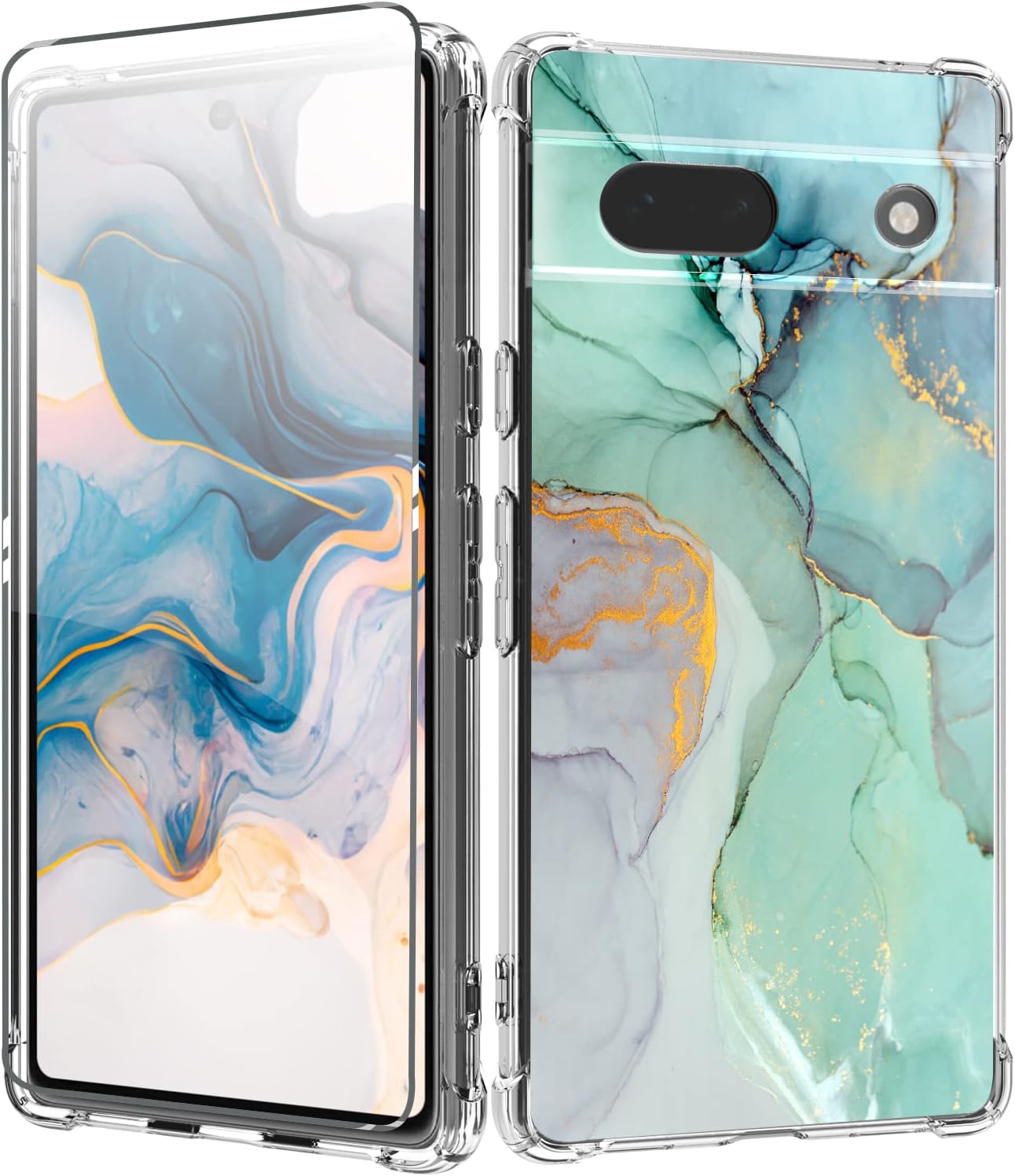 Case For Google 6.1-Inch 2023, Non-Yellowing Shockproof Bumper Pixel 7a