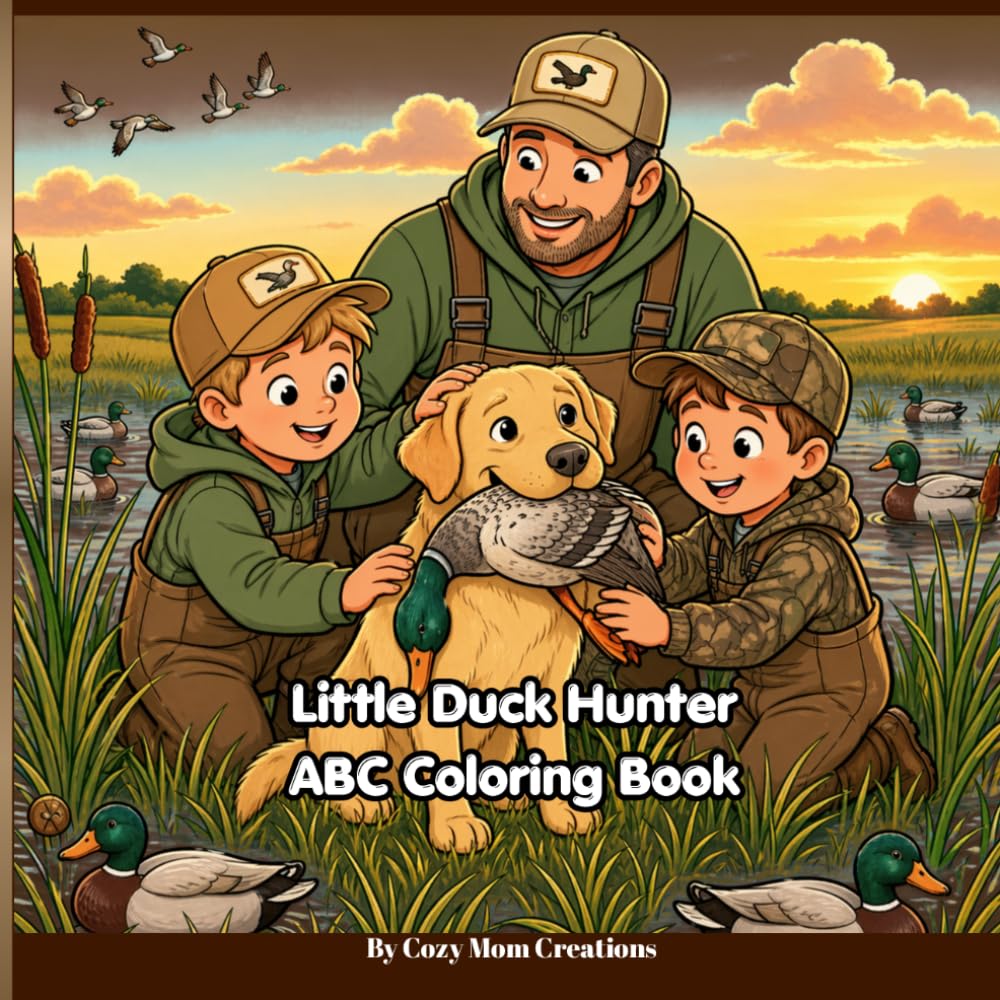 Little Duck Hunter- ABC Coloring Book: ABC Coloring Book for Kids Who Love Ducks, Hunting & the Outdoors