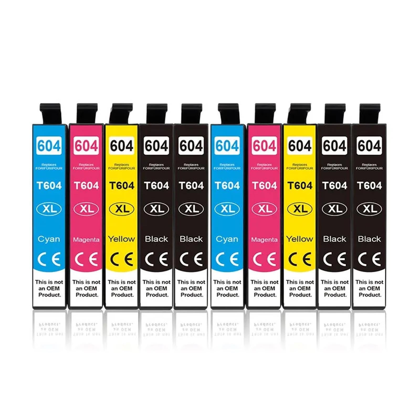 Cartuccia d'inchiostro compatibile con chip 604XL, compatibile con Epson