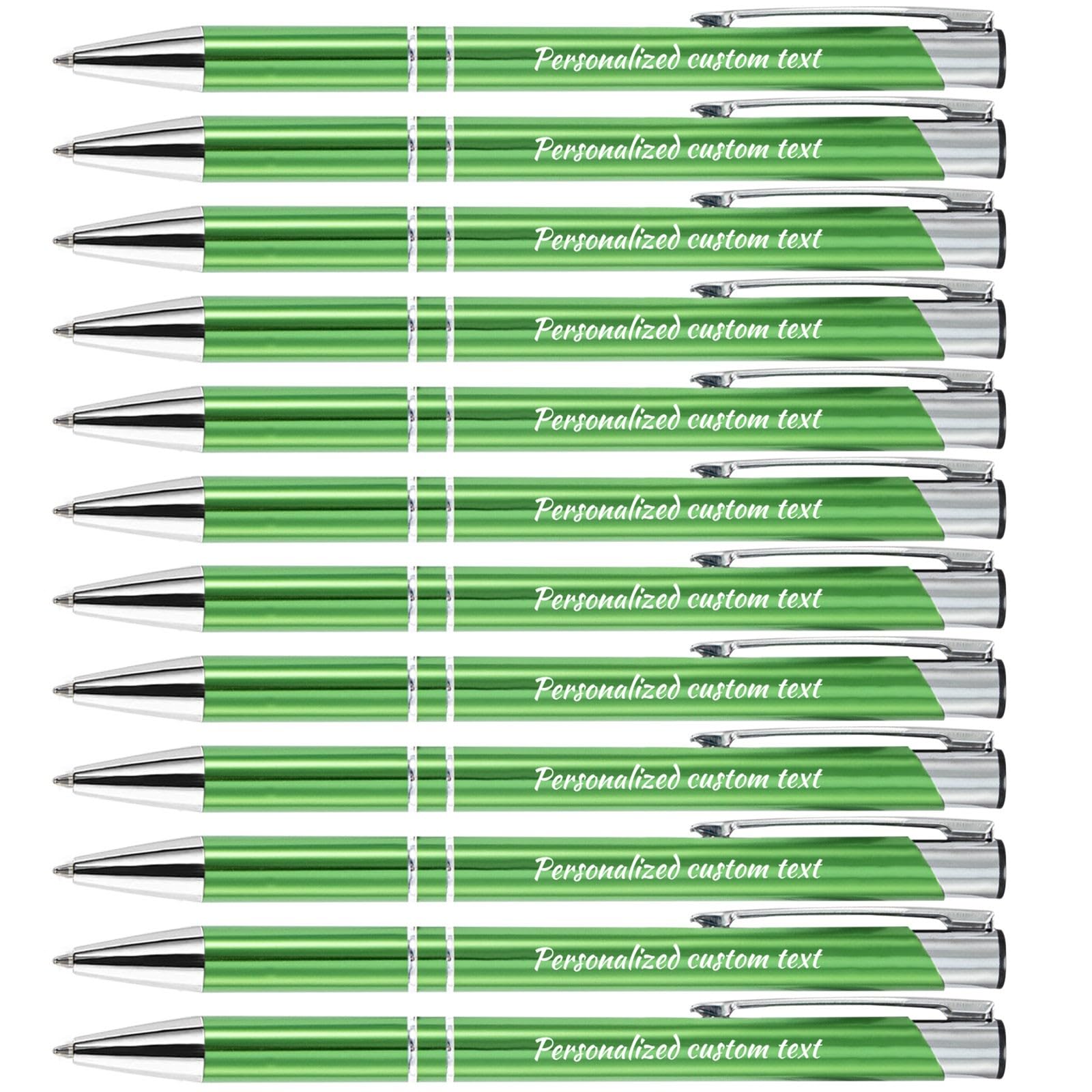 KOLOWKO Personalized ballpoint pen with name or greeting, customized pen, 0.5mm black ink, suitable for men women office school business promotion wedding ballpoint pen gift