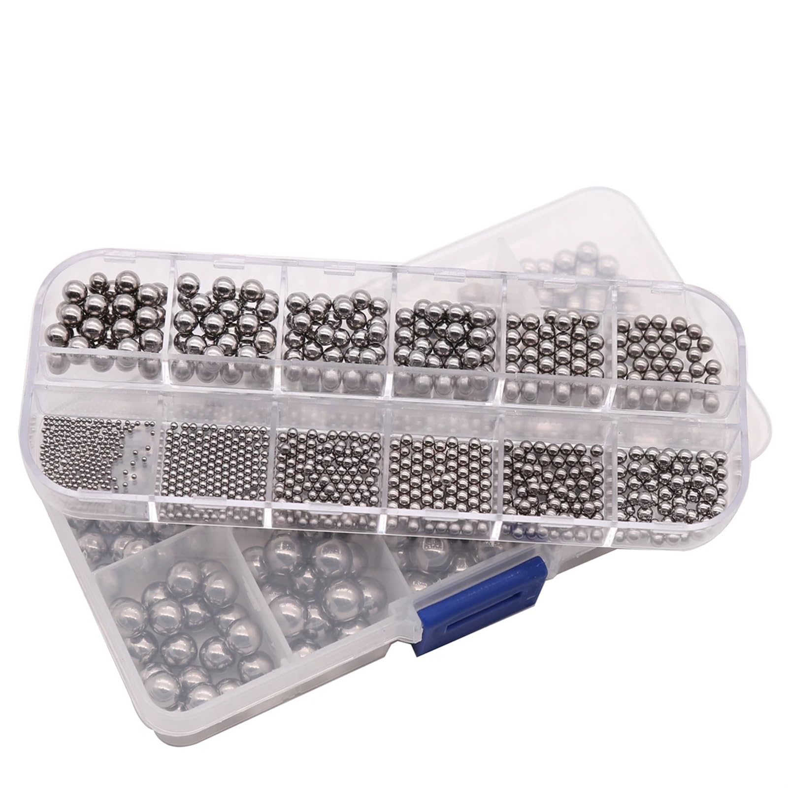 Kugellager Stahlkugeln Sortiment, 1 mm – 10 mm hochpräzise Lagerkugeln, Glatte Kugelbox-Set – 304 Edelstahl for Fahrrad-Skateboard-Rollen(Small Box)